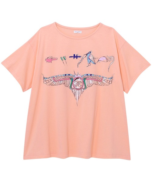 tsumori chisato SLEEP（ツモリチサト スリープ）の「ルームウェア　トップス　4分袖（Tシャツ/カットソー・レディース・パープル/ピンク/アイボリー・M/L）」の3枚目の写真