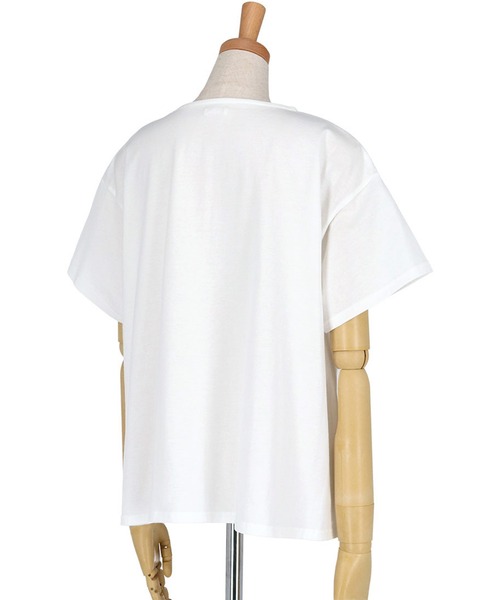 tsumori chisato SLEEP（ツモリチサト スリープ）の「ルームウェア　トップス　4分袖（Tシャツ/カットソー・レディース・パープル/ピンク/アイボリー・M/L）」の5枚目の写真