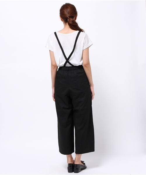 one after another NICE CLAUP（ワンアフターアナザーナイスクラップ）の「【ナイスクラップ】サス付ワイドパンツ（その他パンツ・レディース・グレー/ブラック/その他1・FREE）」の17枚目の写真