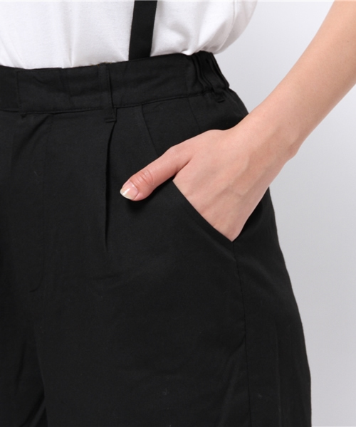 one after another NICE CLAUP（ワンアフターアナザーナイスクラップ）の「【ナイスクラップ】サス付ワイドパンツ（その他パンツ・レディース・グレー/ブラック/その他1・FREE）」の9枚目の写真