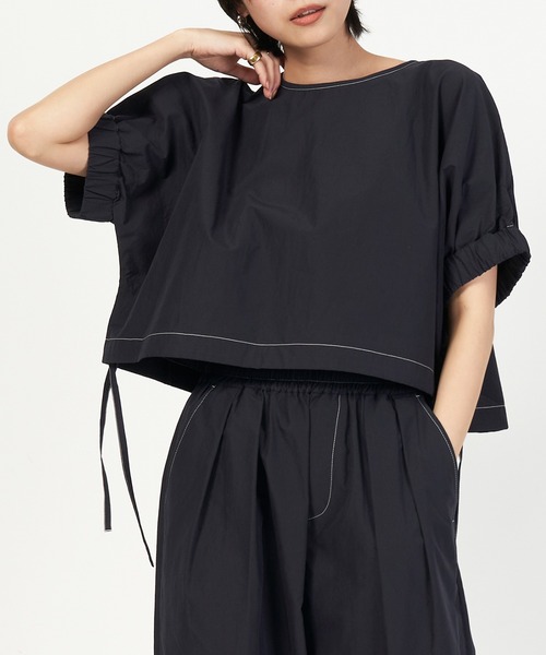 nicholson and nicholson（ニコルソンアンドニコルソン）の「LEMON-W（シャツ/ブラウス・レディース・ネイビー/ホワイト・38）」の2枚目の写真