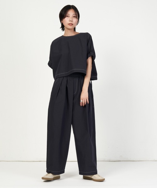 nicholson and nicholson（ニコルソンアンドニコルソン）の「LEMON-W（シャツ/ブラウス・レディース・ネイビー/ホワイト・38）」の9枚目の写真