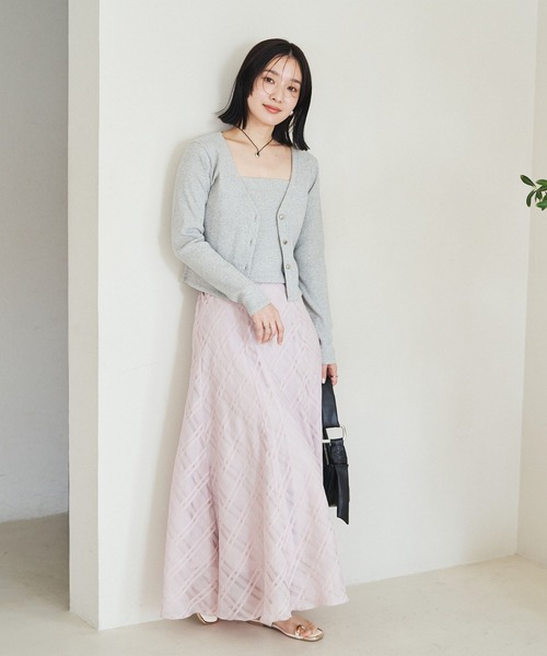 VIS（ビス）の「【SET】ハート釦アンサンブル【洗える】（アンサンブル・レディース・レッド系その他/ホワイト/ネイビー/グレー・FREE）」の21枚目の写真