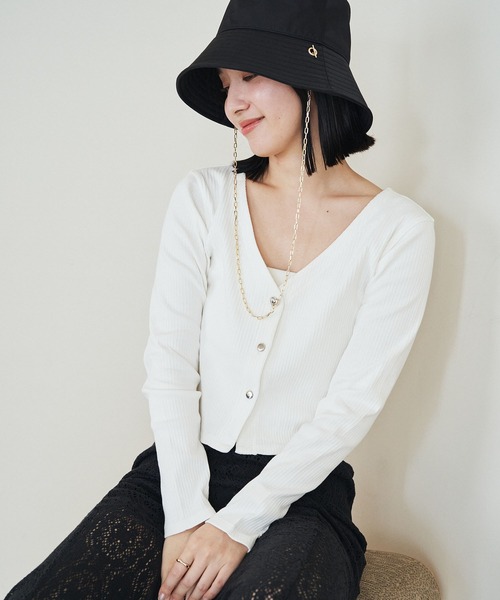 VIS（ビス）の「【SET】ハート釦アンサンブル【洗える】（アンサンブル・レディース・レッド系その他/ホワイト/ネイビー/グレー・FREE）」の20枚目の写真