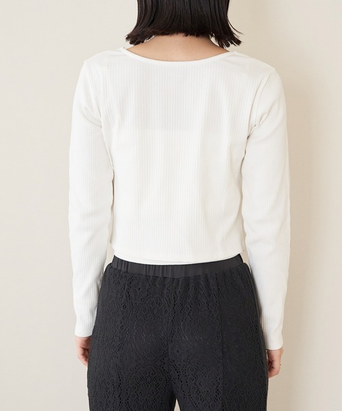 VIS（ビス）の「【SET】ハート釦アンサンブル【洗える】（アンサンブル・レディース・レッド系その他/ホワイト/ネイビー/グレー・FREE）」の14枚目の写真