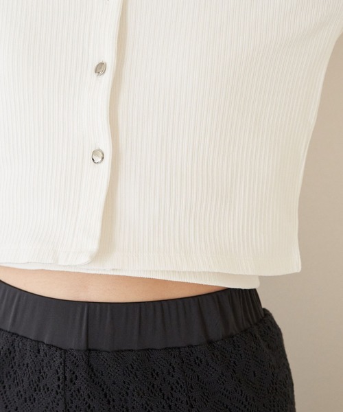 VIS（ビス）の「【SET】ハート釦アンサンブル【洗える】（アンサンブル・レディース・レッド系その他/ホワイト/ネイビー/グレー・FREE）」の6枚目の写真