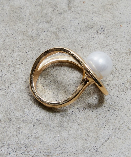 SHIZUTA（シズタ）の「SZT:　スカーフリング　ハート/１粒パール　樹脂パール付き（バンダナ/スカーフ・レディース・ゴールド/ゴールド系その他・FREE）」の8枚目の写真