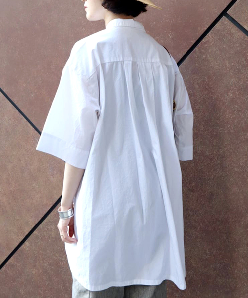 journal standard luxe MAY ロングシャツ ホワイト JOURNAL STANDARD LUXE（ジャーナルスタンダード ラックス）の