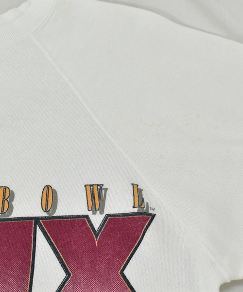 NBA/NFL/NHL/MLB(エヌビーエーエヌエフエルエヌエイチエルエムエルビー)の「【ヴィンテージ古着】90’s SUPER BOWL XXIX NFL クルーネックスウェット USA製(スウェット・メンズ・ホワイト・LARGE)」の2枚目の写真