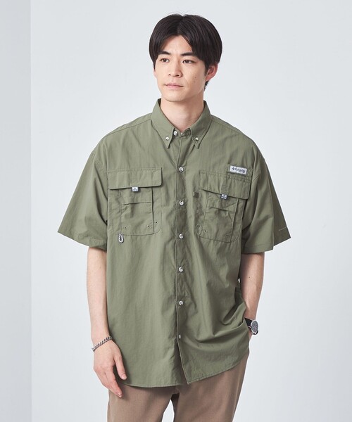 Columbia(コロンビア)の「<Columbia>バハマ 2 半袖 シャツ(シャツ/ブラウス・メンズ・オリーブ/ライトグレー/ピンク/コバルトブルー・S/M)」の3枚目の写真