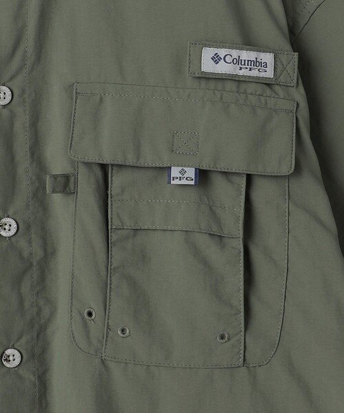 Columbia(コロンビア)の「<Columbia>バハマ 2 半袖 シャツ(シャツ/ブラウス・メンズ・オリーブ/ライトグレー/ピンク/コバルトブルー・S/M)」の6枚目の写真