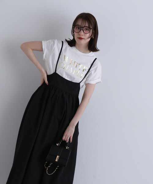 N.（N. Natural Beauty Basic）（エヌエヌナチュラルビューティーベーシック）の「◆箔プリントTシャツ（Tシャツ/カットソー・レディース・ホワイト×ゴールド/ホワイト×シルバー・MEDIUM）」の15枚目の写真