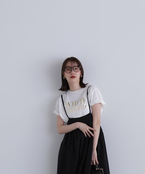 N.（N. Natural Beauty Basic）（エヌエヌナチュラルビューティーベーシック）の「◆箔プリントTシャツ（Tシャツ/カットソー・レディース・ホワイト×ゴールド/ホワイト×シルバー・MEDIUM）」の16枚目の写真