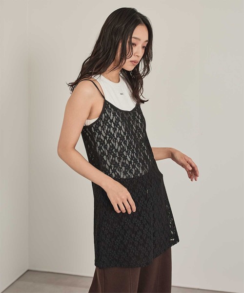 レースキャミワンピース（ワンピース）｜miette（ミエット）