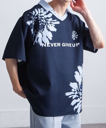 メンズのTシャツ/カットソー（ブルー・ネイビー/青色系・花柄
