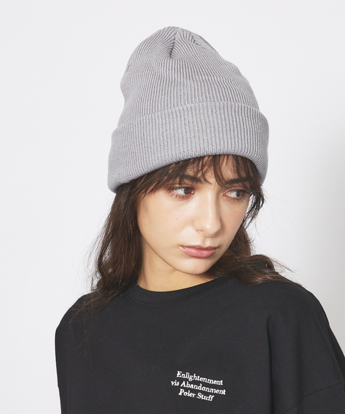 POLeR（ポーラー）の「【POLeR/ポーラー】SHALLOW BEANIE/シンプルワッチビーニー（ニットキャップ/ビーニー・メンズ・ブラック/カーキ/オレンジ/グレー・フリー）」の17枚目の写真