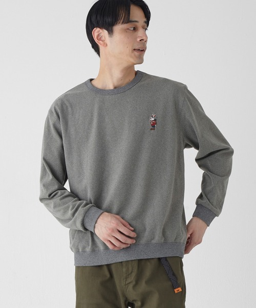 KRIFF MAYER(クリフメイヤー)の「もちのびラビットロンT(スタンド)(Tシャツ/カットソー・メンズ・カラフル/ブラウン/カーキ/ブラック/グレー/ナチュラル・X-LARGE/LARGE/MEDIUM)」の4枚目の写真