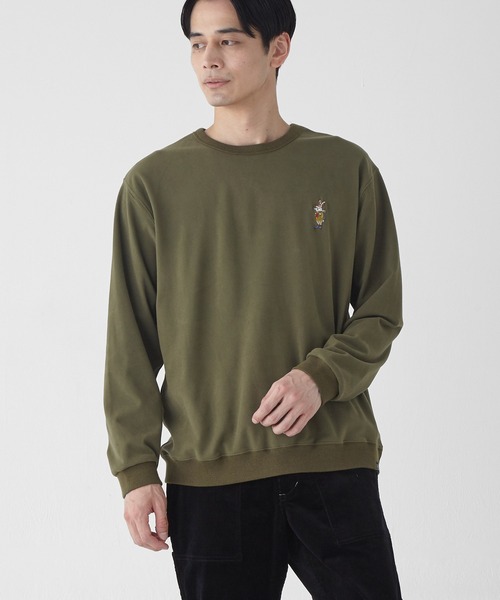 KRIFF MAYER(クリフメイヤー)の「もちのびラビットロンT(スタンド)(Tシャツ/カットソー・メンズ・カラフル/ブラウン/カーキ/ブラック/グレー/ナチュラル・X-LARGE/LARGE/MEDIUM)」の5枚目の写真