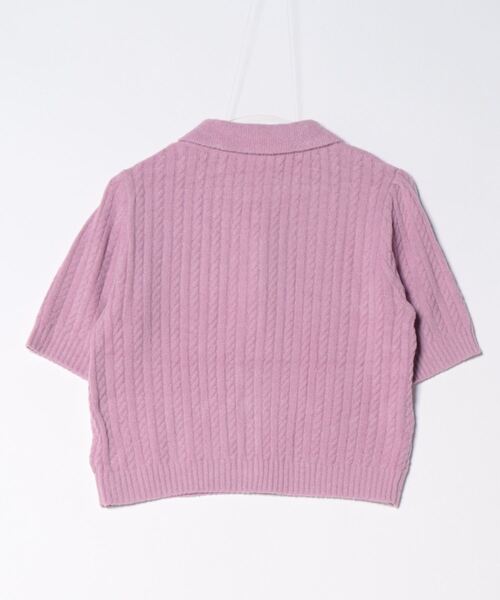 ジェラートピケ　ルームウェア スムーズィーロゴジャガードプルオーバー　ピンク gelato pique｜スムーズィーロゴジャガードプルオーバー