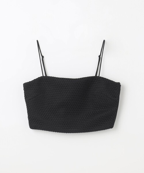 GRACE CONTINENTAL(グレースコンチネンタル)の「ニットライクレースビスチェ(その他トップス・レディース・ブラック/キャメル/キナリ・36)」の1枚目の写真