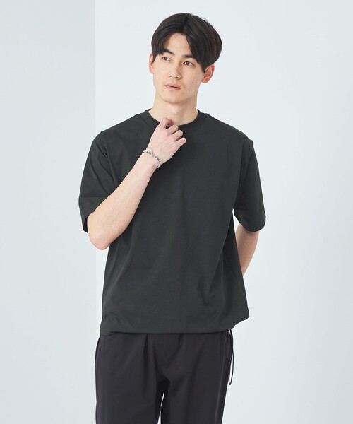 green label relaxing(グリーンレーベルリラクシング)の「シティアクティビTee Tシャツ -吸水速乾-(Tシャツ/カットソー・メンズ・ライム/マスタード/ホワイト/ブラック・M/XL/S/L)」の3枚目の写真