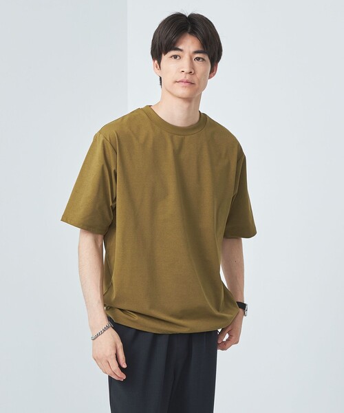 green label relaxing(グリーンレーベルリラクシング)の「シティアクティビTee Tシャツ -吸水速乾-(Tシャツ/カットソー・メンズ・ライム/マスタード/ホワイト/ブラック・M/XL/S/L)」の18枚目の写真