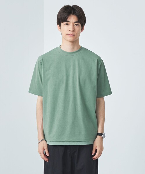 green label relaxing(グリーンレーベルリラクシング)の「シティアクティビTee Tシャツ -吸水速乾-(Tシャツ/カットソー・メンズ・ライム/マスタード/ホワイト/ブラック・M/XL/S/L)」の16枚目の写真