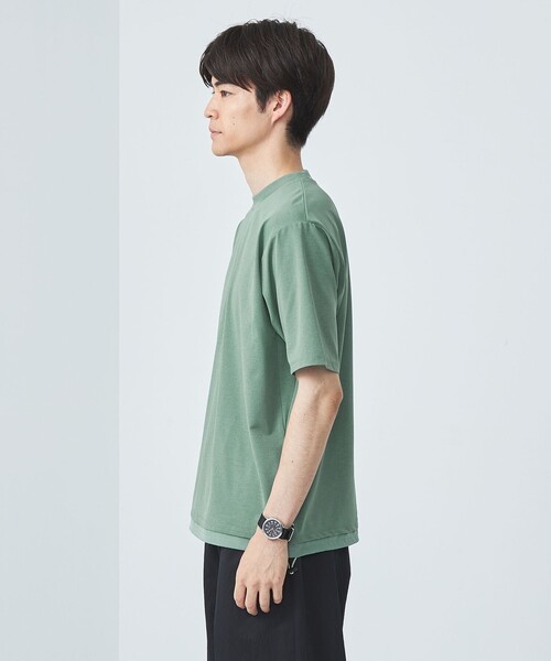 green label relaxing(グリーンレーベルリラクシング)の「シティアクティビTee Tシャツ -吸水速乾-(Tシャツ/カットソー・メンズ・ライム/マスタード/ホワイト/ブラック・M/XL/S/L)」の15枚目の写真