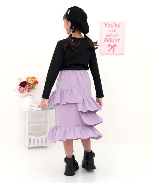 Bee des Bee(ビーデスビー)の「メロウリボントップス(その他トップス・キッズ・ピンク系1/ブラック/パープル・130cm/120cm/110cm/100cm/150cm/140cm)」の9枚目の写真
