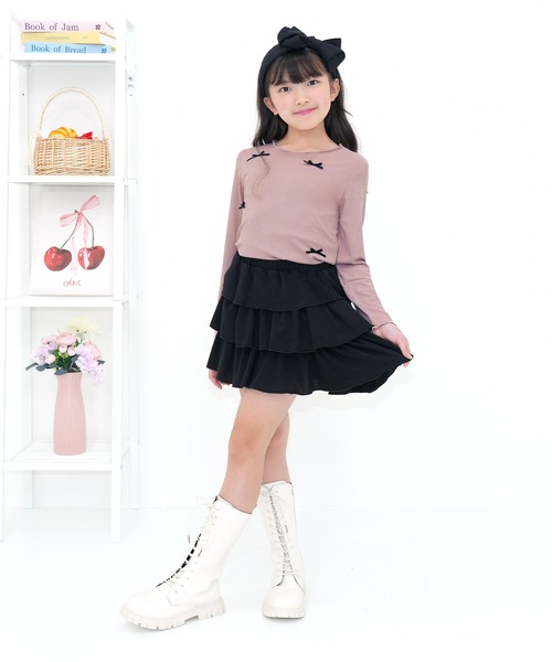 Bee des Bee(ビーデスビー)の「メロウリボントップス(その他トップス・キッズ・ピンク系1/ブラック/パープル・130cm/120cm/110cm/100cm/150cm/140cm)」の11枚目の写真