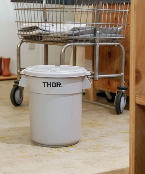 THOR ROUND BUCKETラウンドバケツ 蓋付き 収納ボックス 38L THOR ROUND BUCKET DC ソー ラウンドバケツ ディーシー 蓋付き