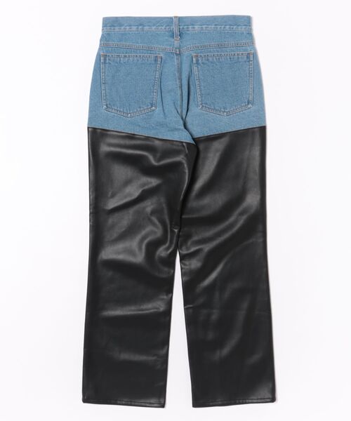PROVOKE （プロヴォーク）の「DENIM×FAKELEATHER PANTS（その他パンツ・レディース・ブラック/ベージュ・FREE）」の8枚目の写真
