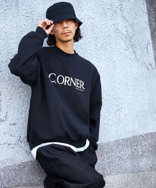 FFEIN（フェイン）の「【FFEIN(フェイン)】センターロゴプルオーバースウェット / スウェット クルーネック  裏起毛【セットアップ対応】（スウェット・メンズ・ネイビー/ブラック/アッシュグレー・SMALL/MEDIUM/LARGE）」の5枚目の写真