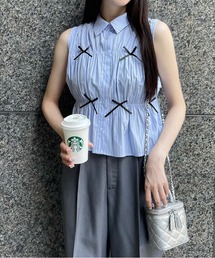 clear | リボン付キノースリーブブラウス≪2024SS新作≫(シャツ/ブラウス)