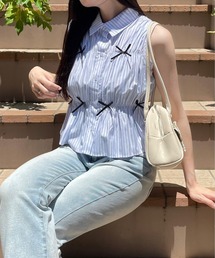 clear | リボン付キノースリーブブラウス≪2024SS新作≫(シャツ/ブラウス)