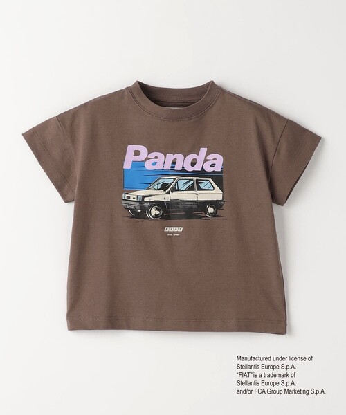 green label relaxing(グリーンレーベルリラクシング)の「【別注】<URBAMENT>TJ FIAT PANDA Tシャツ / キッズ 100cm-130cm(Tシャツ/カットソー・キッズ・ネイビー/ブラウン/ホワイト・120cm/110cm/100cm/130cm)」の3枚目の写真