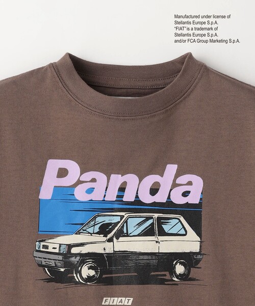 green label relaxing(グリーンレーベルリラクシング)の「【別注】<URBAMENT>TJ FIAT PANDA Tシャツ / キッズ 100cm-130cm(Tシャツ/カットソー・キッズ・ネイビー/ブラウン/ホワイト・120cm/110cm/100cm/130cm)」の8枚目の写真