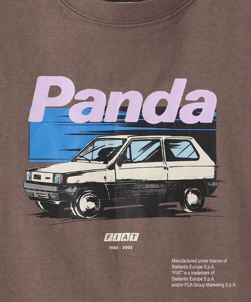 green label relaxing(グリーンレーベルリラクシング)の「【別注】<URBAMENT>TJ FIAT PANDA Tシャツ / キッズ 100cm-130cm(Tシャツ/カットソー・キッズ・ネイビー/ブラウン/ホワイト・120cm/110cm/100cm/130cm)」の5枚目の写真