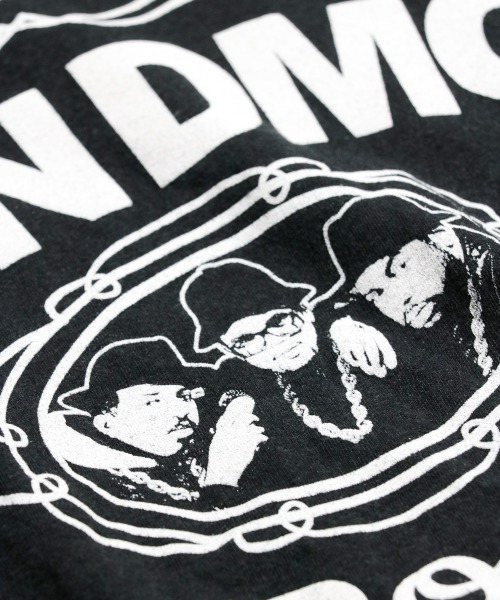 THRIFTY LOOK（スリフティールック）の「THRIFTY LOOK / スリフティールック THRIFTY "RUN DMC" TEE ランディーエムシー ヒップホップTシャツ  ユーズド加工（Tシャツ/カットソー・メンズ・ブラック/ブラック系その他・LARGE/X-LARGE/MEDIUM）」の5枚目の写真