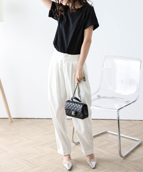 SUGAR BISKET（シュガービスケット）の「ハートカットTシャツ（Tシャツ/カットソー・レディース・オートミール/ホワイト/ブラック・フリー）」の16枚目の写真