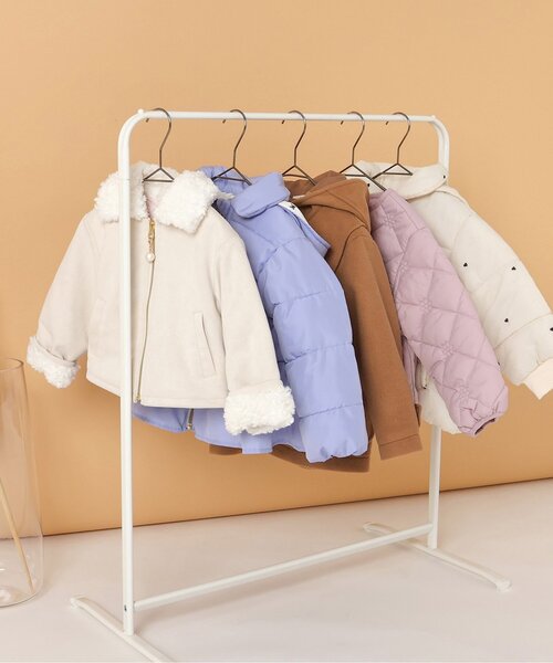 apres les cours（アプレレクール）の「ペプラムキルトアウター_マシンウォッシャブル（ブルゾン・キッズ・ピンク/ブラック・80/90/100/110/120/130/140）」の15枚目の写真