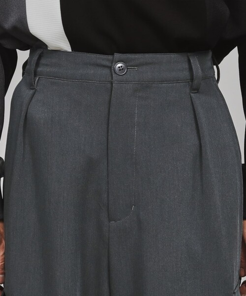 tk.TAKEO KIKUCHI（ティーケータケオキクチ）の「ワイドカーゴスラックス（カーゴパンツ・メンズ・チャコールグレー/ダークグリーン/ブラック・01/02/03）」の12枚目の写真