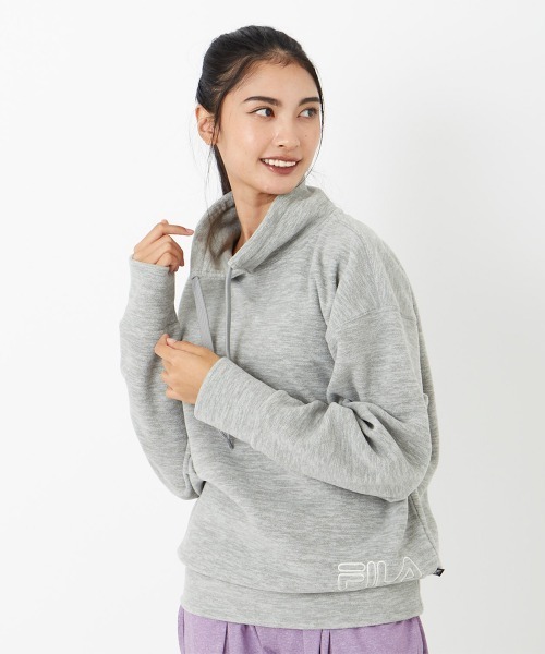 FILA(フィラ)の「杢フリーストレーナー 杢調スウェット(スウェット・レディース・グレー/カーキ/ライトピンク/ブラック・SMALL/MEDIUM/LARGE/X-LARGE)」の3枚目の写真