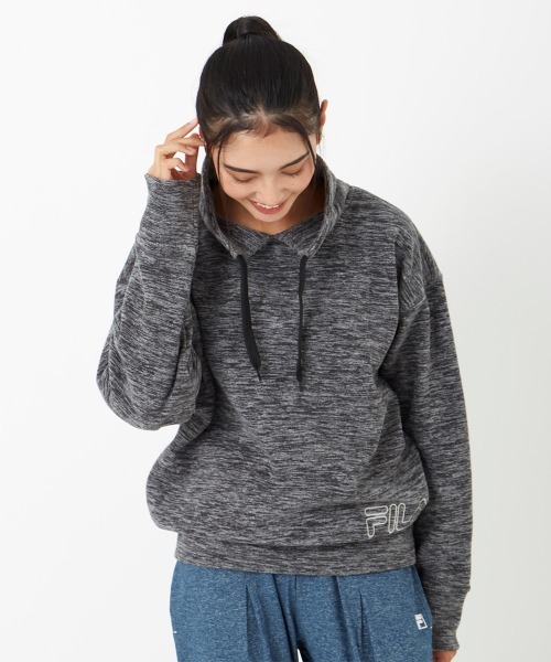 FILA(フィラ)の「杢フリーストレーナー 杢調スウェット(スウェット・レディース・グレー/カーキ/ライトピンク/ブラック・SMALL/MEDIUM/LARGE/X-LARGE)」の6枚目の写真