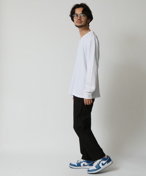 ARCADE(アーケード)の「選べる襟首 ワッフルサーマル クルーネック&ヘンリーネック ロングスリーブカットソー(Tシャツ/カットソー・メンズ・ブラック系1/グレー系1/ブラック系2/ホワイト系1/ホワイト系2/グレー系2・M/L/LL)」の8枚目の写真
