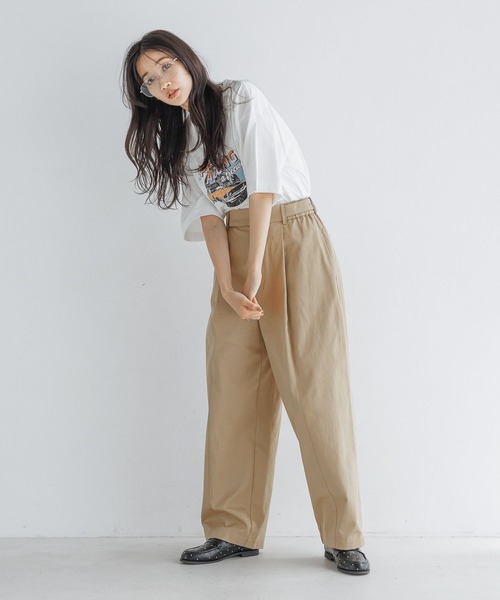 LOWRYS FARM（ローリーズファーム）の「ビンテージバンＴＳＳ 143213（Tシャツ/カットソー・レディース・アイボリー/グレー系その他/グレー/チャコールグレー・FREE）」の12枚目の写真