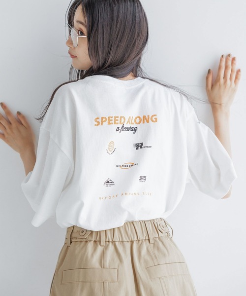 LOWRYS FARM（ローリーズファーム）の「ビンテージバンＴＳＳ 143213（Tシャツ/カットソー・レディース・アイボリー/グレー系その他/グレー/チャコールグレー・FREE）」の16枚目の写真