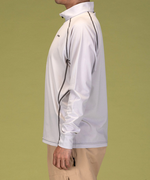 phenix OUTDOOR(フェニックスアウトドア)ハーフジップ長袖Tシャツ/メンズTシャツ/速乾/ストレッチ/快適/抗菌/防臭/ティーシャツ/インナー（Tシャツ/カットソー）｜phenix outdoor（フェニックスアウトドア）