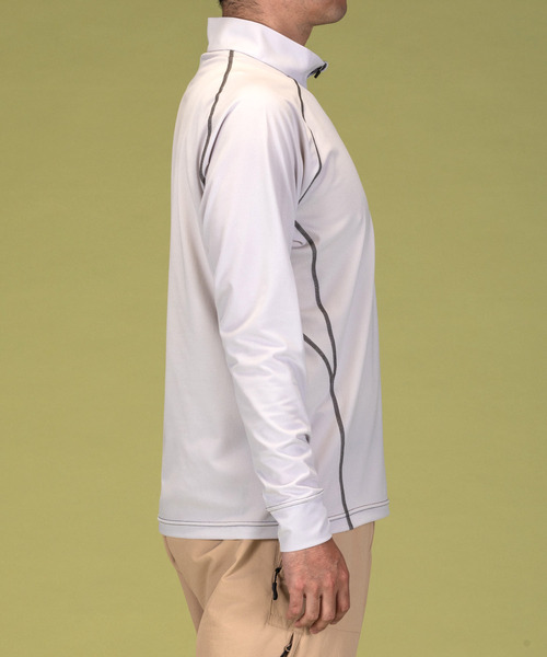 phenix OUTDOOR(フェニックスアウトドア)ハーフジップ長袖Tシャツ/メンズTシャツ/速乾/ストレッチ/快適/抗菌/防臭/ティーシャツ/インナー（Tシャツ/カットソー）｜phenix outdoor（フェニックスアウトドア）