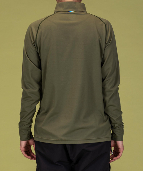 phenix OUTDOOR(フェニックスアウトドア)ハーフジップ長袖Tシャツ/メンズTシャツ/速乾/ストレッチ/快適/抗菌/防臭/ティーシャツ/インナー（Tシャツ/カットソー）｜phenix outdoor（フェニックスアウトドア）